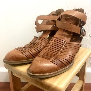 🌻Jeffrey Campbell🌻 Stinson leather sandal bootie